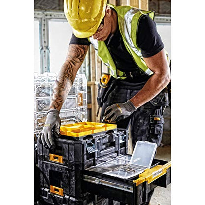 - DEWALT DWST1-70705 T-Stak III Tool Storage Box with Drawer | Yellow/Black | 17.6 cm*44.0 cm*31.4 cm -