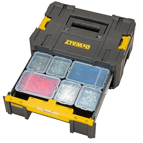 - DEWALT DWST1-70705 T-Stak III Tool Storage Box with Drawer | Yellow/Black | 17.6 cm*44.0 cm*31.4 cm -