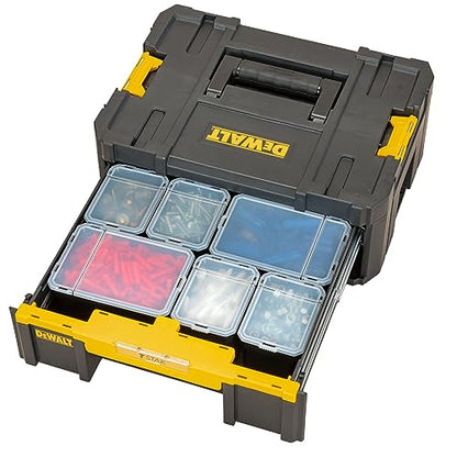 - DEWALT DWST1-70705 T-Stak III Tool Storage Box with Drawer | Yellow/Black | 17.6 cm*44.0 cm*31.4 cm -