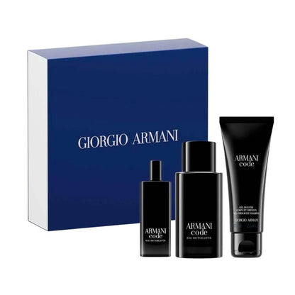 Armani Code Sample Set - Giorgio Armani Code Edt 3 Pcs Set For Men - – Top Dad