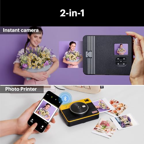 - KODAK Mini Shot 3 Retro 4PASS | 2-in-1 Instant Camera and Photo Printer -