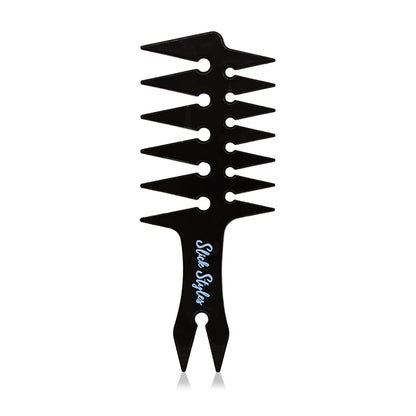 - Slick Styles Texture Comb | Black Hair Styling Barbers Comb Wide Tooth Comb | 200mm x 80mm -