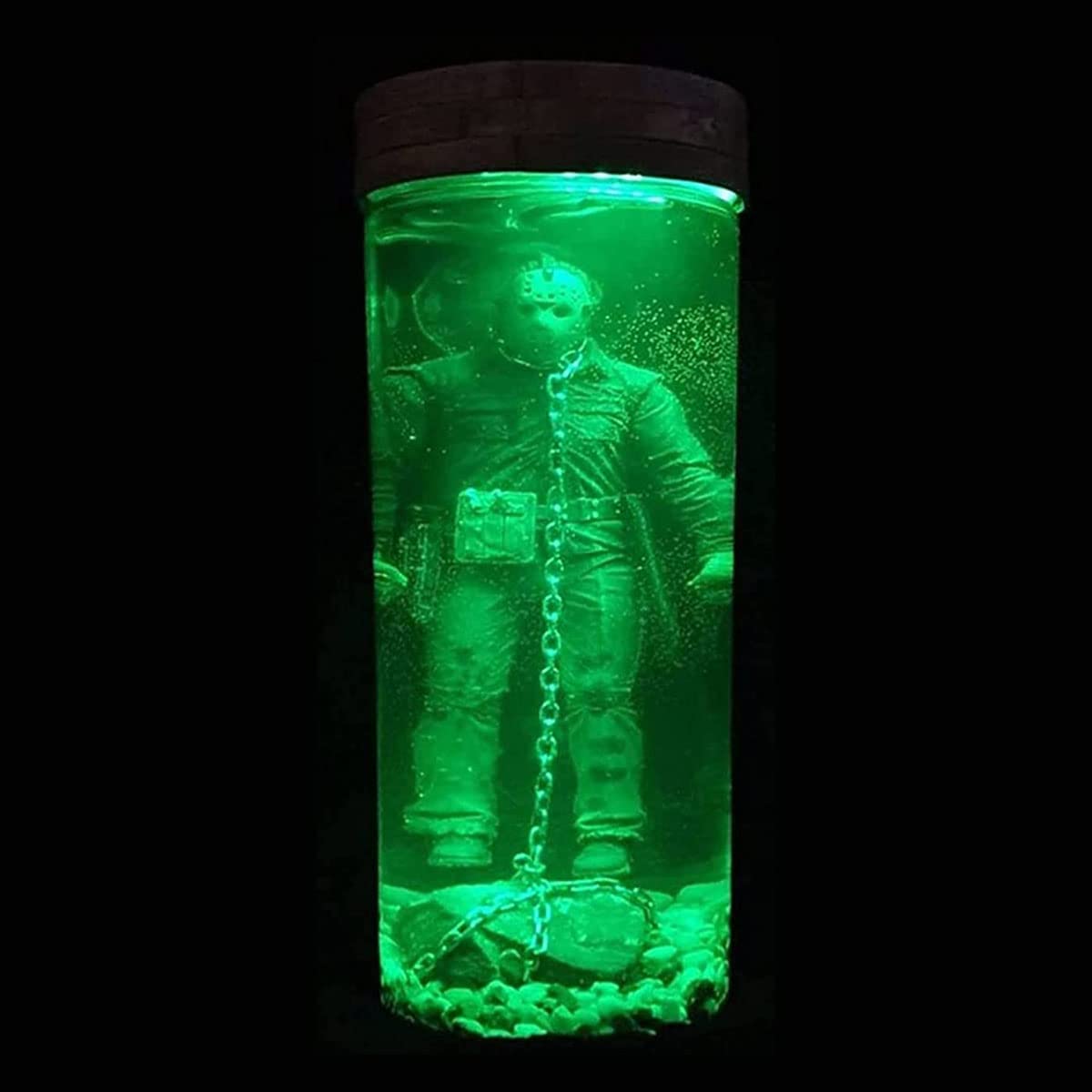 AAOCLO Horror Movie Collector Figure Water Lamp Part 6 Lives Final Display, Unique Decor Light Table Lamp Home Decor,Resin Water Lamp Night Lamp Table Lamp Movie Souvenir