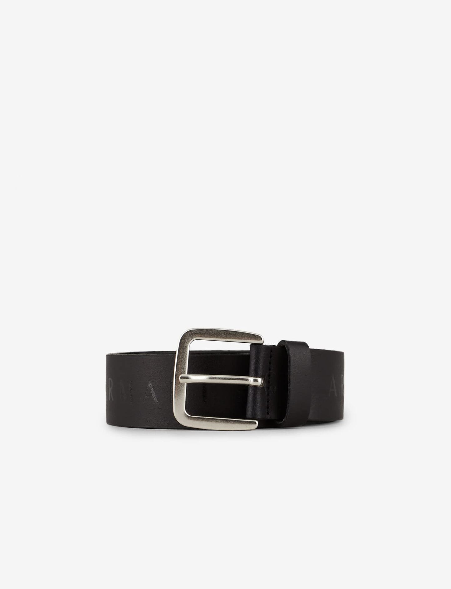 Armani Exchange Men's Logo Print Belt, Black, 36