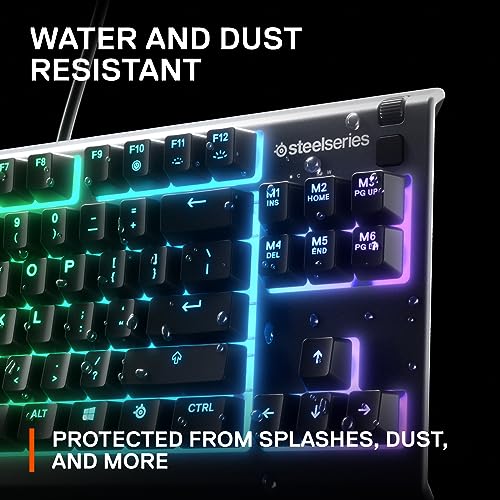 - SteelSeries Apex 3 TKL | RGB Gaming Keyboard | Tenkeyless Compact Esports Form -