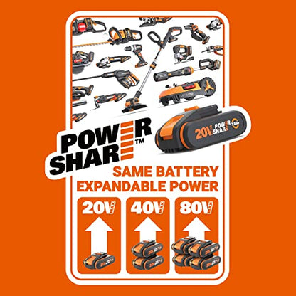 - Worx Nitro HydroShot WG633E 20V High-Flow Cordless Portable Pressure Cleaner Power Washer with Brushless Motor Up to 56 Bar Pressure, IPX7 Waterproof Battery, Charger, Multi-Spray Nozzle & Accessories