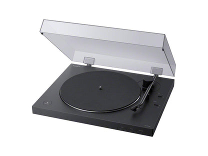 - Sony PS-LX310BT Bluetooth Turntable with built-in Phono Pre-Amp | 2 speeds and 3 gain modes | Black -