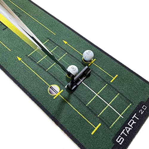 - WELLPUTT - Golf Training Putting Mat - 3m Start 2.0
