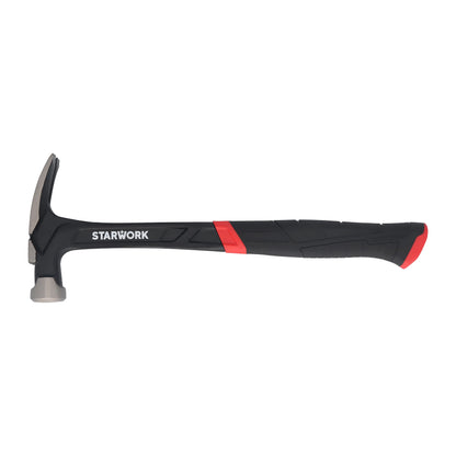 - STARWORK 20 oz | One-Piece Rip Hammer | Comfort Grip for Pulling Nails -