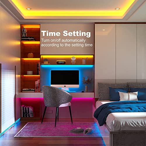 - zyzykeji Led Strip Light 20m with Music Sync, RGB Smart Strip Lights