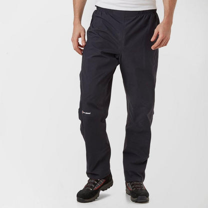 Berghaus Men's Hillwalker Gore-Tex Waterproof Trousers, Durable, Comfortable Rain Pants, Black, L Regular (31 Inches)