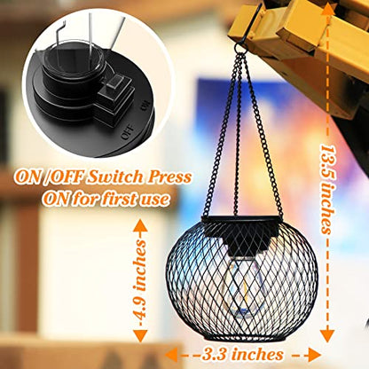 - KagoLing Solar Lanterns | 2 Pack Solar Lantern | Outdoor Garden | IP65 Waterproof | Hanging Solar Lights -