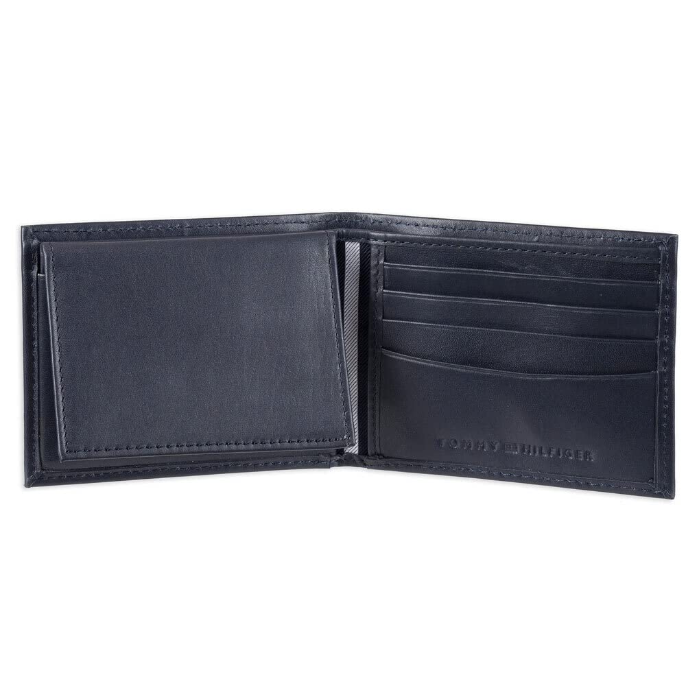 - Tommy Hilfiger | Slim Bifold Wallet Bi-Fold | Navy Dore -
