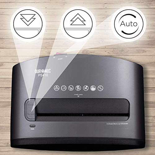 - Duronic Micro Cut Paper Shredder PS410 | Shred 8 Sheet Heavy Duty Electric Shredders -