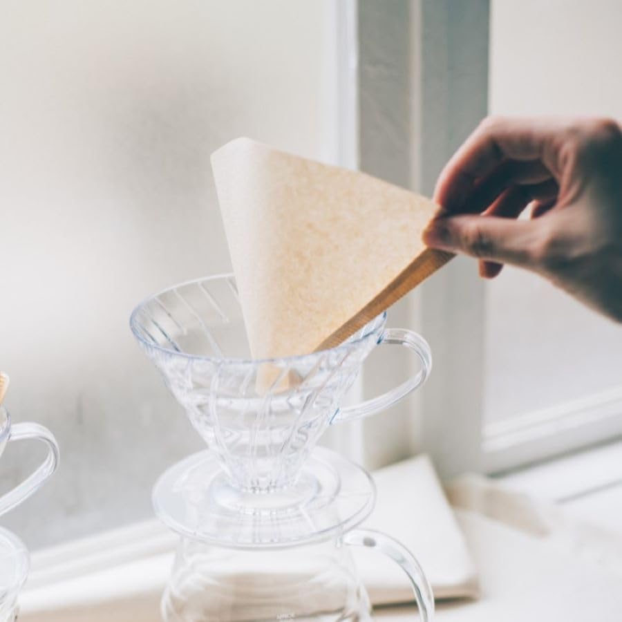 - Hario V60 Filter Papers | Paper Coffee Filters for V60 Dripper | Compatible with Size 02 | 100 Pack -