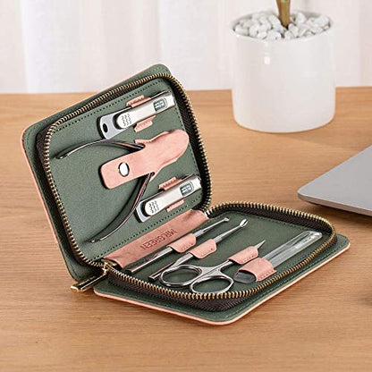 - Manicure Set | Nail Clipper Set | 7 in 1 Professional Manicure Pedicure Set -