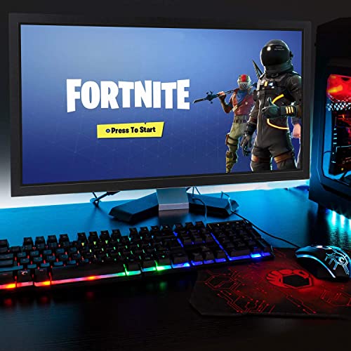 - Orzly Gaming Keyboard | RGB USB | Wired | Rainbow Keyboard -