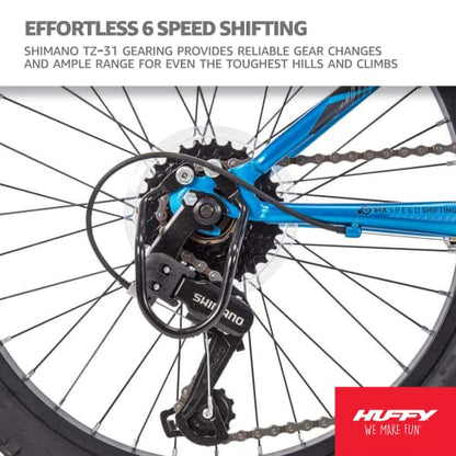 - Huffy Stone Mountain Bike | 20 Inch Wheel | 6 Speed | Metallic Blue 6-9yrs -