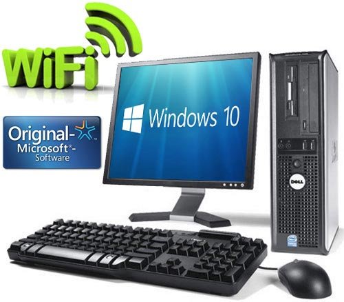 - Dell OptiPlex Dual Core 4GB RAM, 160 GB Hard Drive, Windows 10 Desktop PC Computer