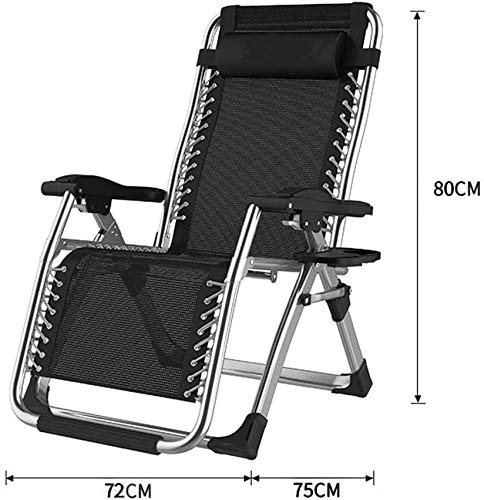 - DQCHAIR Outdoor Reclining Zero Gravity Chair with Cup Holder | Extra Wide Adjustable Lounger Chair -