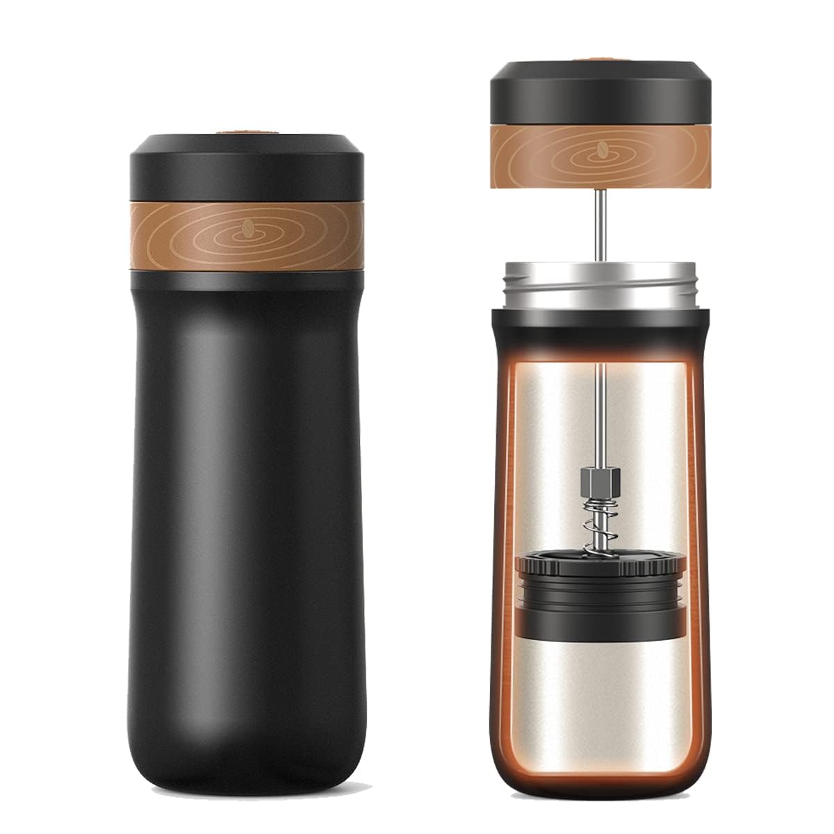 - RECAFIMIL Portable French Press Coffee Maker | Travel French Coffee Maker -