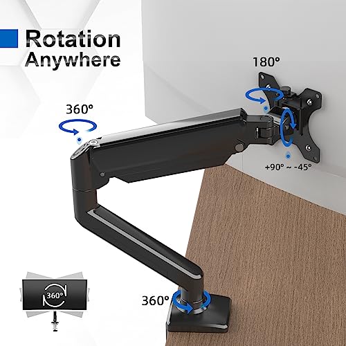 - GRIFEMA GB2003-1 Single Monitor Arm Desk Mount | 13" to 32" Screen | Gas Spring Single Monitor Stand -
