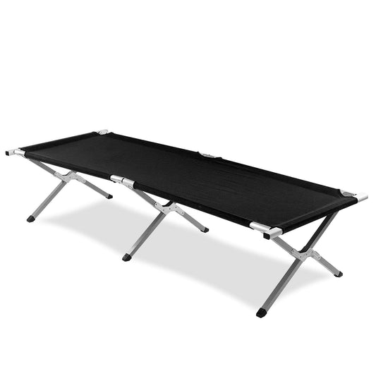 Albert Austin Folding Camping Bed – Portable Camp Bed, Camp Cot, Camping Folding Bed for Adults, Heavy Duty Office Outdoor Fold Up Travel Bed Single with Carry Bag