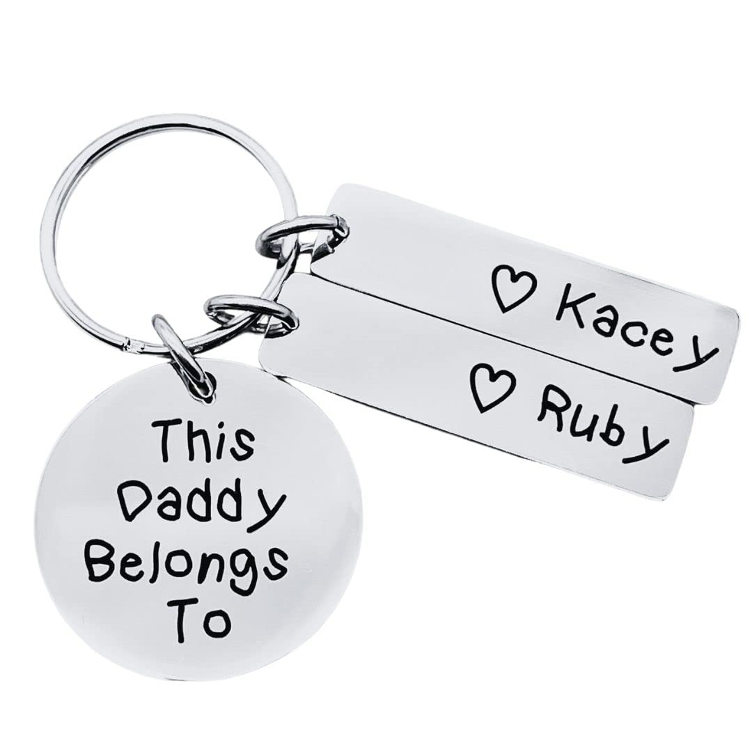 - Gift for Daddy | Personalised Fathers Day Keyring -