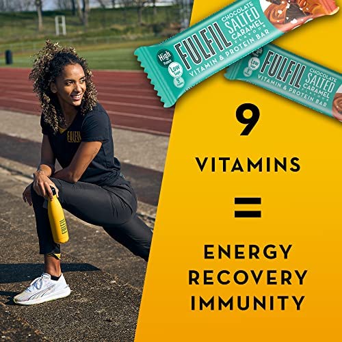 - Fulfil Vitamin Protein Bar (15 x 55 g Bars) | Chocolate Salted Caramel Flavour -