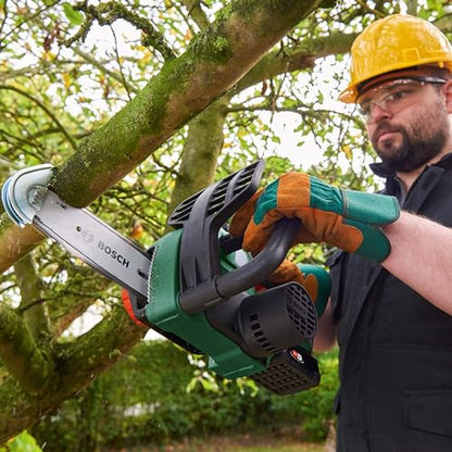 Bosch Home and Garden Cordless Chainsaw UniversalChain 18 (without battery, 18 Volt system, in carton packaging)