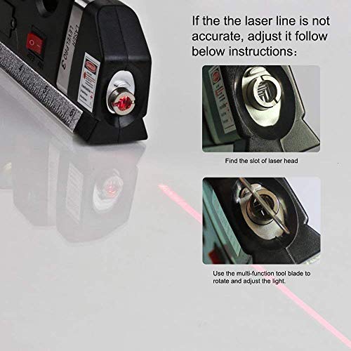 - Spirit Level | Laser Measure Multipurpose | Laser Level Spirit Level | Standard Metric Ruler Laser Measuring Tape 8ft/2.5M -