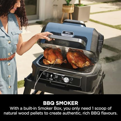- Ninja Woodfire Pro Connect XL Electric BBQ Grill and Smoker | App Control | Digital Probe -