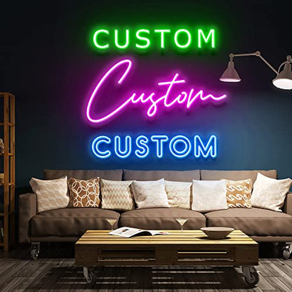 - WMAT Custom LED Neon Signs for Bedroom Wall Decor Personalized Neon Signs