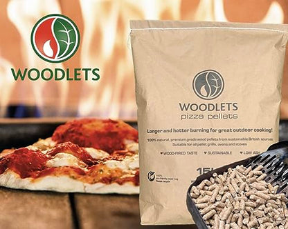 - Premium Pizza Oven Pellets  | 15 kg Bag of 100% Natural BBQ Wood Smoking Pellets -