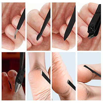 - OWill Manicure Set | 18pcs Nail Clippers Pedicure Kit | Nail Care Kit -