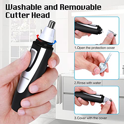 - Ear and Nose Hair Trimmer Clipper | 2024 Professional Painless Eyebrow & Facial Hair Trimmer -