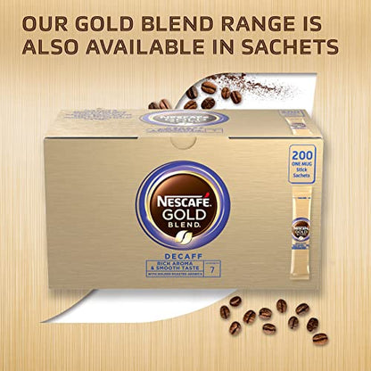- NESCAFÉ Gold Blend | Decaf Instant Coffee | 500g Tin -