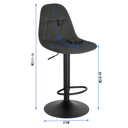 - Lestarain Bar Stool | Single Adjustable & Swivel Breakfast Kitchen Counter Pub Bar Stool -