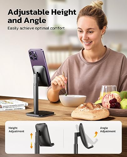 - NULAXY Phone Stand | Height Angle Adjustable Mobile Stand Desk Holder -