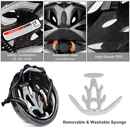 - RaMokey Cycle Helmet | Lightweight Bicycle Helmet | Adjustable Mountain & Road Bike Helmet -