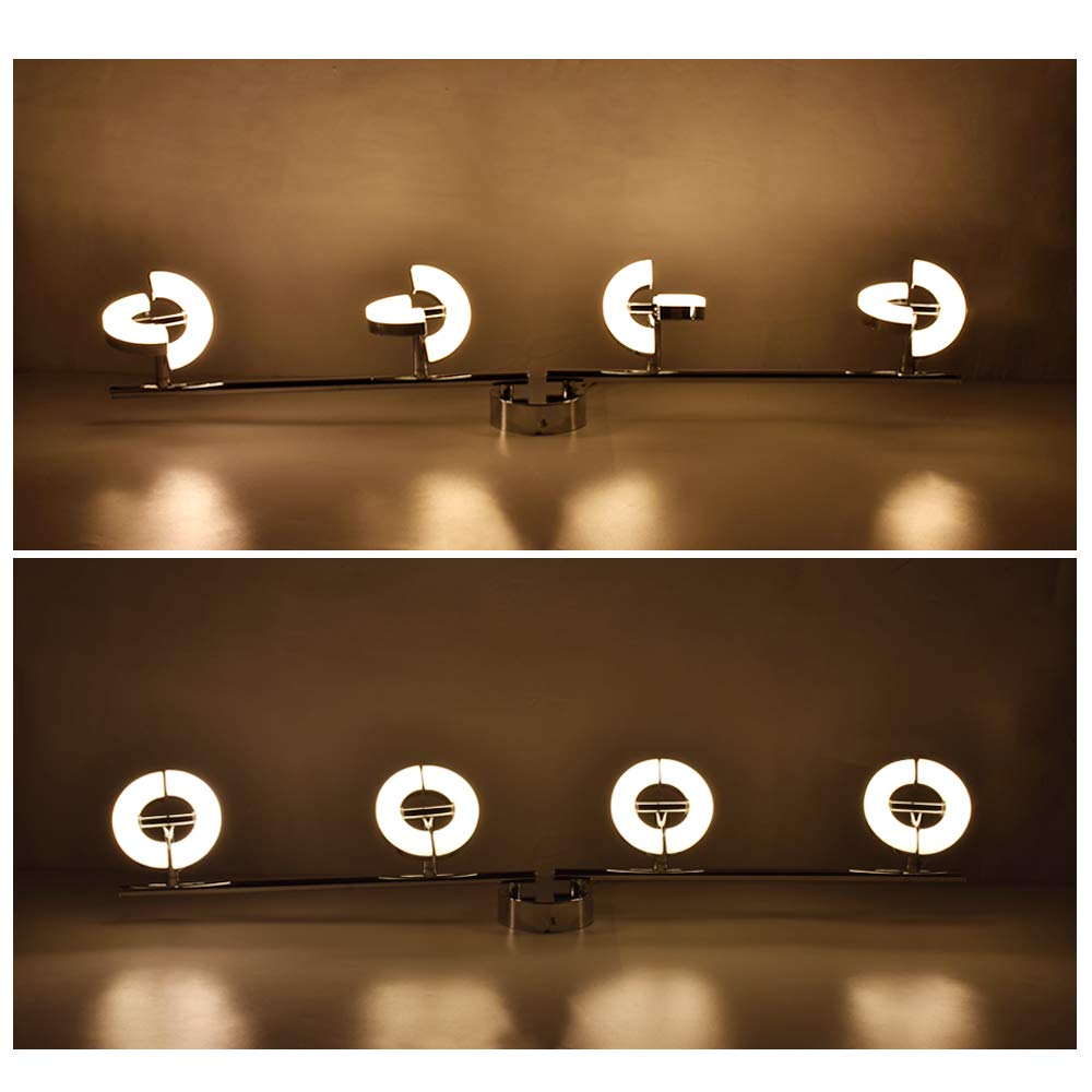 - PADMA LED Ceiling Light | Kitchen 4 Way Adjustable Flush Round Ceiling Lights -