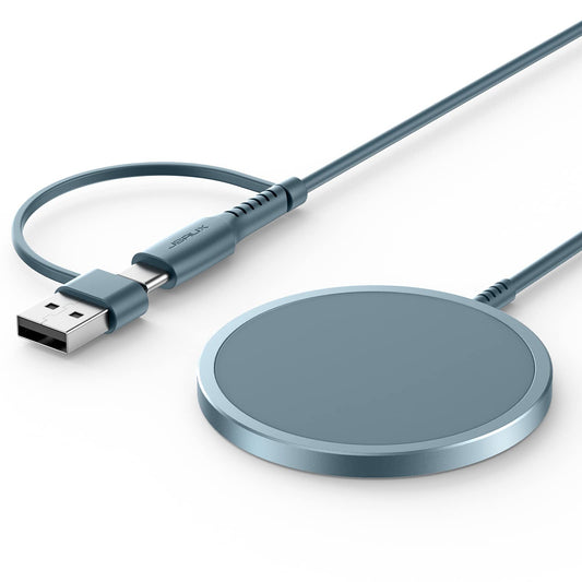 - JSAUX Mag-Safe Charger | 15W | Fast Wireless Magnetic Charger -