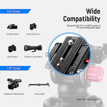 - NEEWER 79"/200cm Video Tripod | Heavy Duty Aluminum Alloy Camera Tripod Stand -