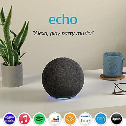 - Echo (4th generation) | Premium sound Wi-Fi and Bluetooth Smart Speaker -
