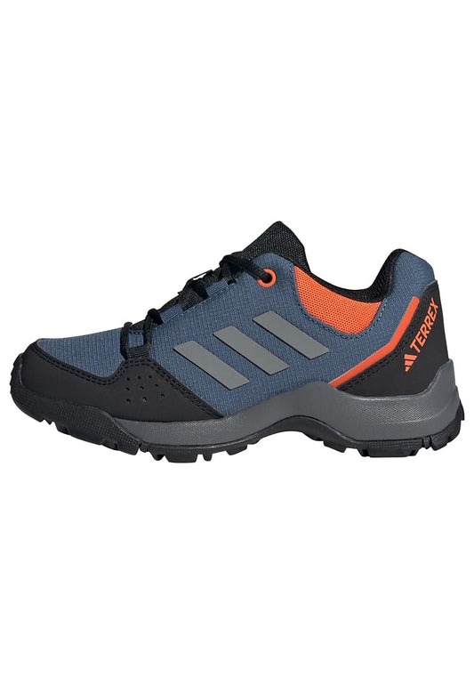 adidas Terrex Hyperhiker Low Hiking Shoes Sneaker, Wonder Steel/Grey/Impact Orange, 2 UK Child