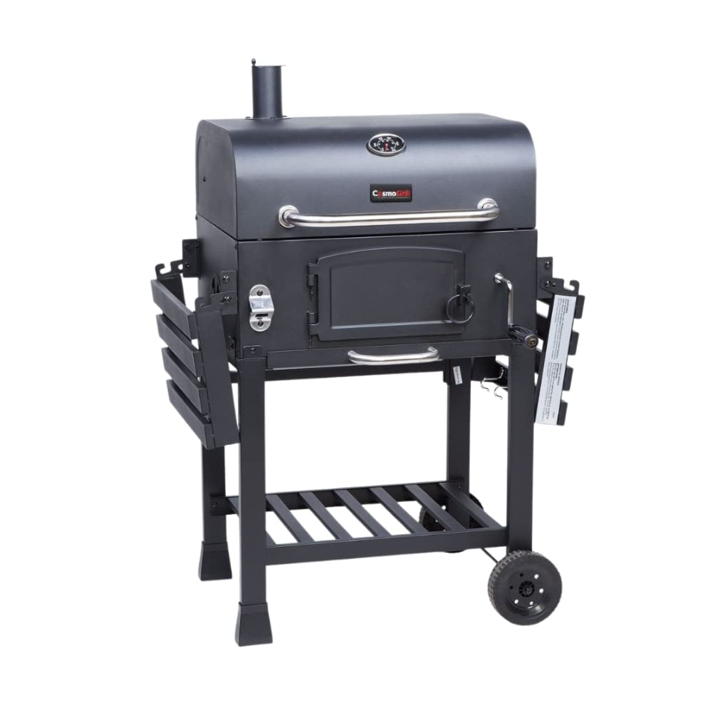 CosmoGrill Outdoor XL Smoker Barbecue Charcoal Portable BBQ Grill Garden