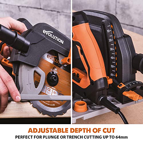 - Evolution Power Tools R185CCS Circular Saw | TCT Multi-Material Blade -