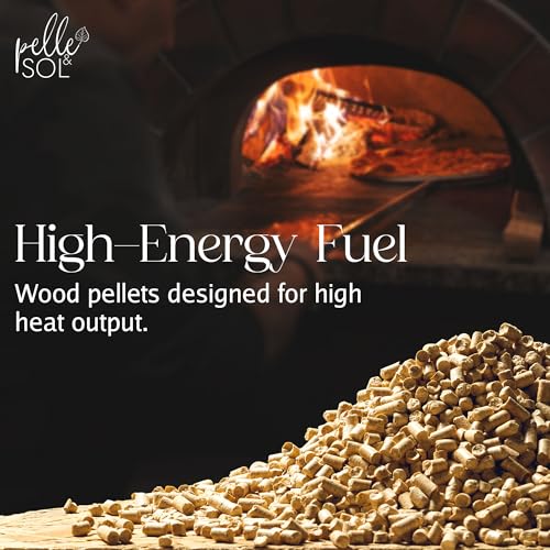 - Pelle & Sol 15kg Wood Pellets | Premium Fuel for Pizza Ovens & Grills | Bagged for Easy Storage & Handling -