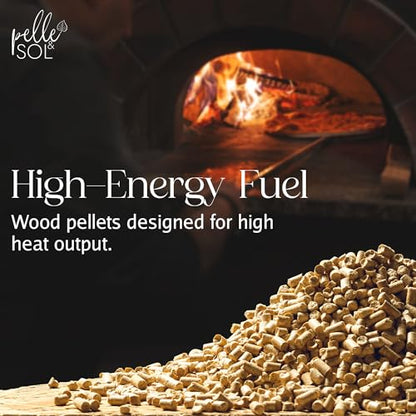 - Pelle & Sol 15kg Wood Pellets | Premium Fuel for Pizza Ovens & Grills | Bagged for Easy Storage & Handling -