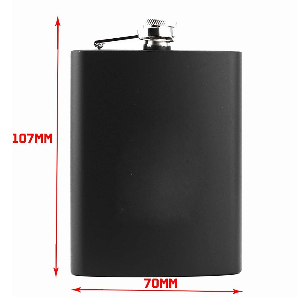 - EDSG Personalised Hip Flask | Engraved Whisky Flask 6oz Pocket Flask | Custom Gift for Best Man Fathers Day Wedding | Gift for Dad Daddy Father Grandpa Granddad Hand Finished in UK (Any Text)